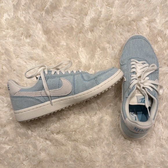 Nike Sky Blue and White Casual Sneakers - Picture 1 of 5